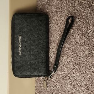 Black Michael Kors wristlet/clutch/wallet